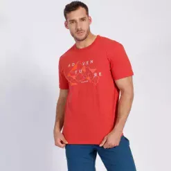 POLERA LANDSCAPE LINE HOMBRE ROJO