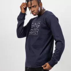 POLERA MANGA LARGA AZUL 0419