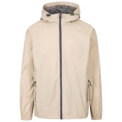 Chaqueta impermeable plegable unisex Trespass Qikpac oat milk