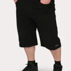 Plus Short Bermuda Canvas Oblack Negro 0114