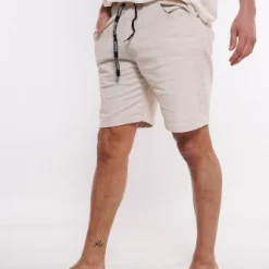 Short Canvas Liso Beige 0010