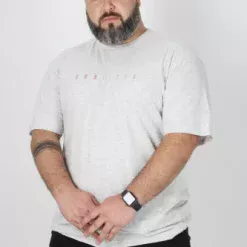 Plus Polera Mc Básica Intense Gris 1676