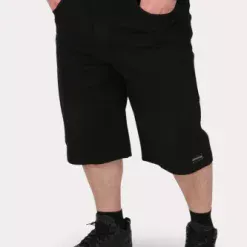 Plus Short Bermuda Canvas Oblack Negro 0114