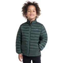 Parka Acolchada Rahue Teen Boy'S Verde Petroleo