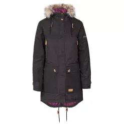 Chaqueta parka impermeable Trespass para mujer Clea Negra 2026
