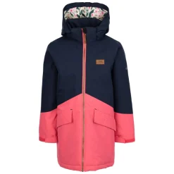 Chaqueta impermeable para niños Trespass Oleta Azul/Rosa