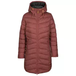 Parka Casual Damski Turka burdeo