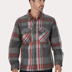 CHAQUETA OVERSHIRT GRIS 0023