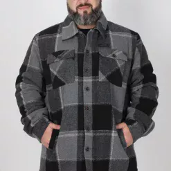 PLUS CHAQUETON CAMISA  OVERSHIRT WEST NEGRO 0006