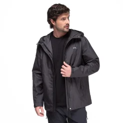 Cortavientos Impermeable Lenga Negro Hombre kano