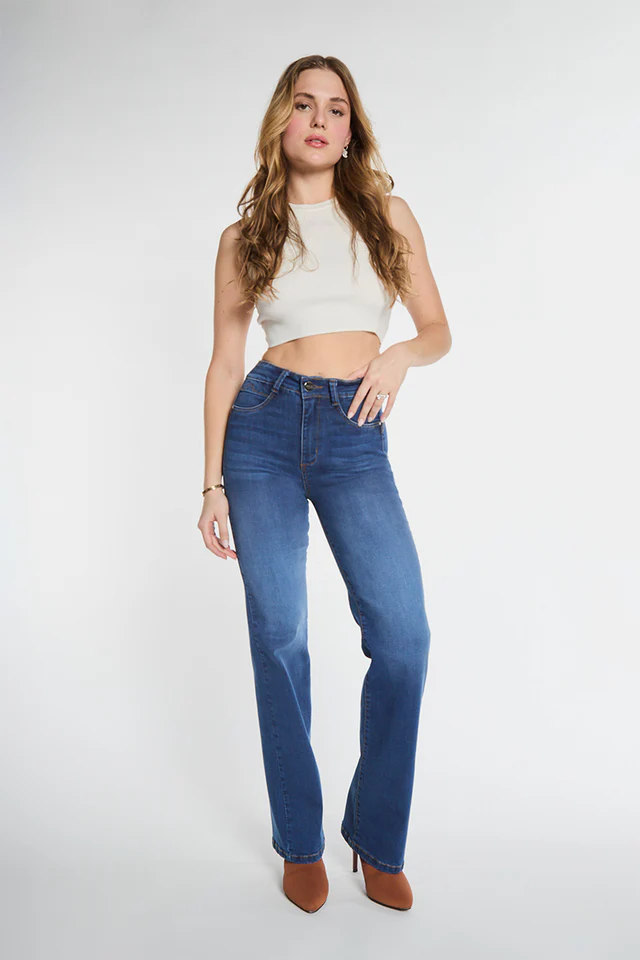 Jeans Tiro Alto Recto 5058
