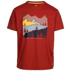 Camiseta de cuello redondo para hombre Danub salsa