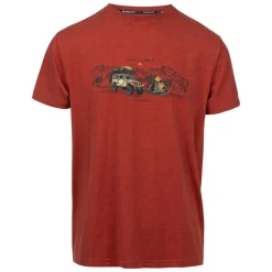 Camiseta de cuello redondo para hombre Horton rojo