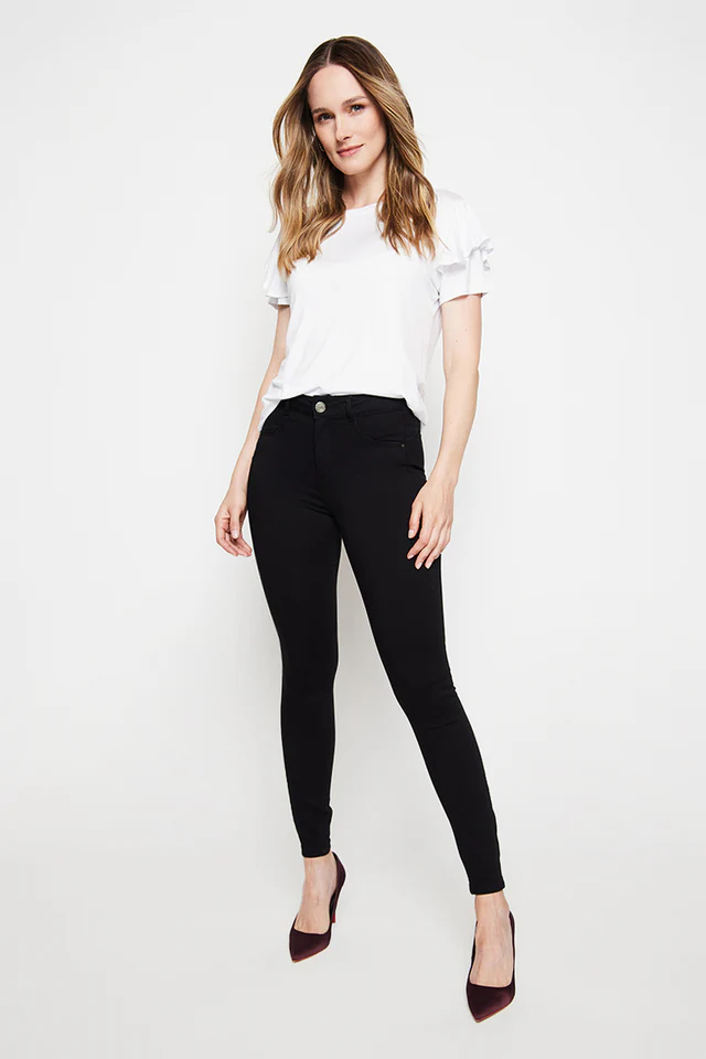 Jeans Tiro Medio Pitillo 4236