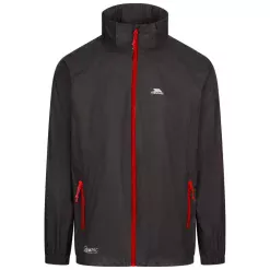 Chaqueta impermeable plegable  Trespass Qikpac X negro/ rojo