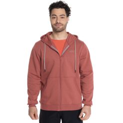 Polerón Hombre Fleece Full Zipper Coigüe Ladrillo 2026