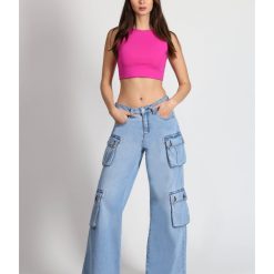 Jeans Cargo Palazzo 4036