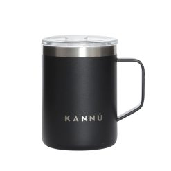 MUG TÉRMICO ACERO INOXIDABLE 350 ML NEGRA