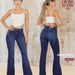 JEANS LORETTA FLARE BLUE 2026