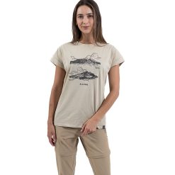 POLERA MANGA CORTA MUJER LIFESTYLE BEIGUE OSCURO 2026