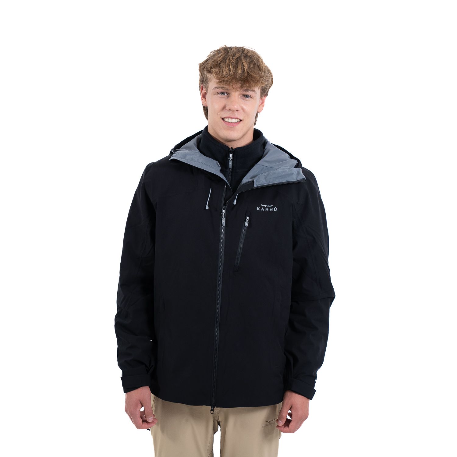 Parka Impermeable 3 En 1 Hombre Serrano Negro inv2026