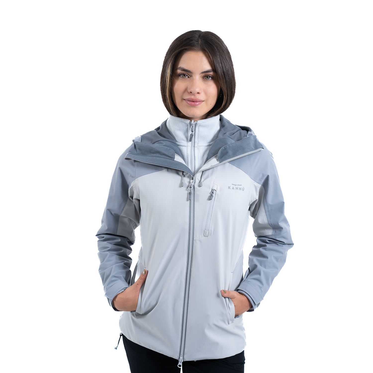 Parka Impermeable 3 En 1 Mujer Baker Gris Medio inv2026