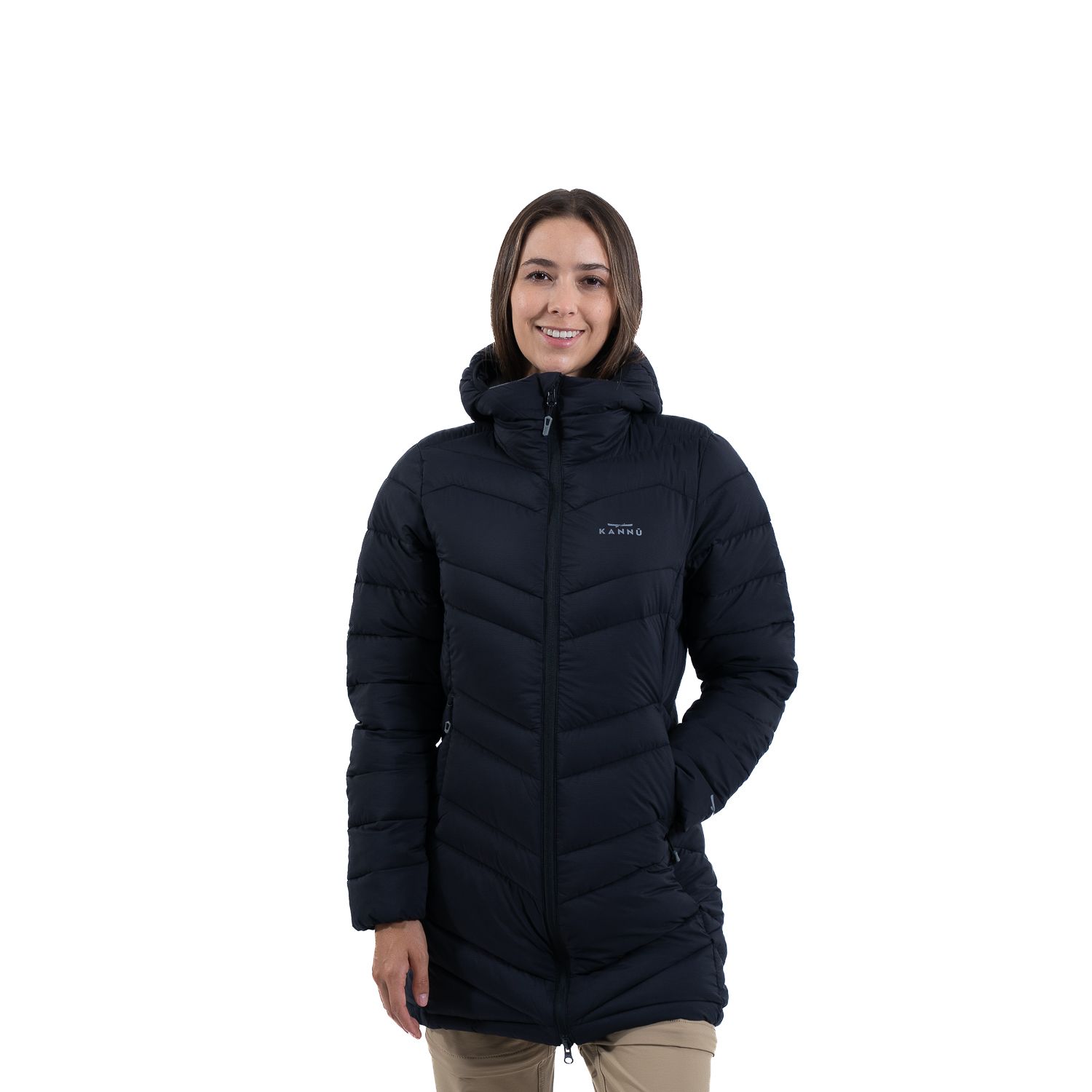 Parka Larga Térmica Mujer Cisne Negro inv2026