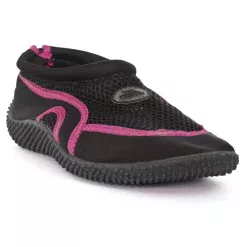 Zapatos paddel acuáticos mujer Trespass negro/rosado
