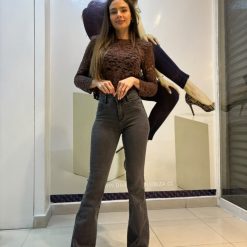JEANS SHERATON FLARE GRIS