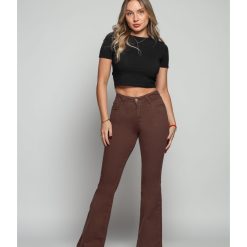 JEANS 4361-04 FLARE CHOCOLATE
