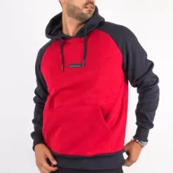 0866 Poleron Hoodie Fleece Everyday Rojo