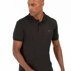 0093 Polera Negra Polo Pique