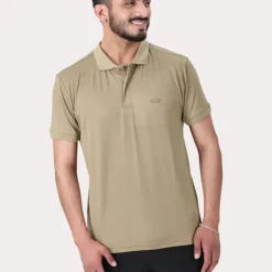 0102 Polera polo Beige oscuro