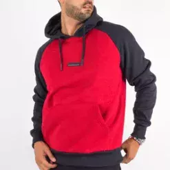 0866 Poleron Hoodie Fleece Everyday Rojo