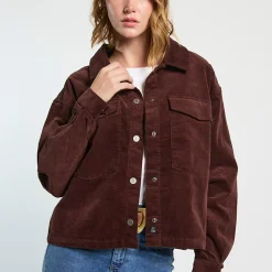 5379 SOBRECAMISA COTELE CAFÉ