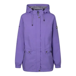 Chaqueta impermeable para mujer con capucha Flourish morado 2027
