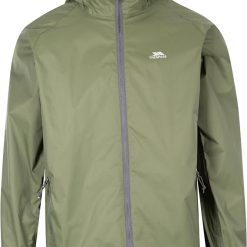 Chaqueta impermeable plegable para adultos Trespass Qikpac X Gelsomino verde 2027