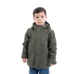 Parka Impermeable Niño Octay Oliva oscuro